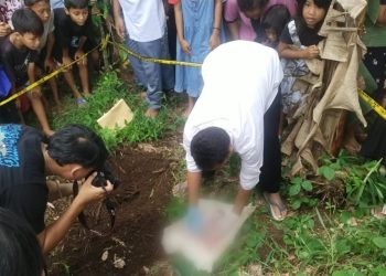 Penemuan Mayat Bayi Perempuan di Lubang Dekat Pesawahan Mengegerkan Warga Dusun 2 Pekon Karta