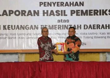 Pemkab Lampung Selatan Raih Opini WTP untuk Ke-8 Kalinya Secara Berturut-turut