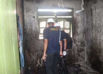 Tim Puslabfor Polri Selidiki Kebakaran Gudang BBM Ilegal di Natar