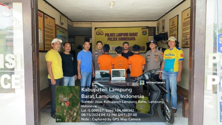 Tim TEKAB 308 Presisi Polres Lampung Barat Tangkap Pelaku Pencurian dan Penadahan