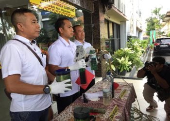 Polresta Bandar Lampung Bongkar Sindikat Oplosan BBM Pertalite di Campang