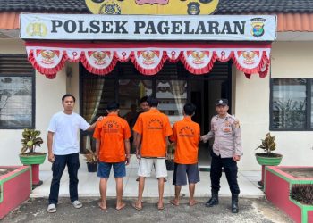Polsek Pagelaran Tangkap Komplotan Pencuri Sepeda Motor dan Penadah di Pringsewu
