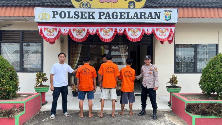 Polsek Pagelaran Tangkap Komplotan Pencuri Sepeda Motor dan Penadah di Pringsewu