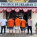 Polsek Pagelaran Tangkap Komplotan Pencuri Sepeda Motor dan Penadah di Pringsewu