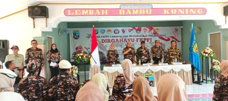 Peringatan HUT FKPPI Ke-46: Keluarga Besar FKPPI Lampung Deklarasikan Dukungan untuk Pasangan Mirza-Jihan