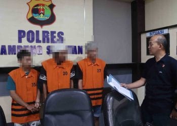 Polres Lampung Selatan Tangkap Tiga Pelaku Pengeroyokan di Depan Kantor BPN