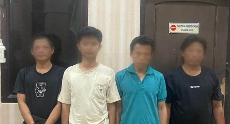 Polres Tanggamus Amankan Empat Tersangka Kasus Narkotika di Bulok