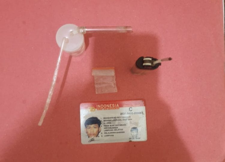Polsek Kalianda Tangkap Mahasiswa Terkait Peredaran Narkotika Jenis Sabu