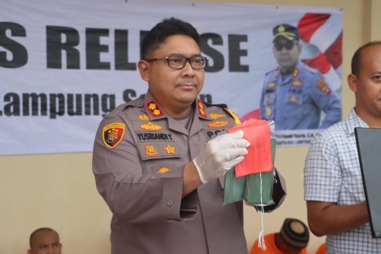 Polres Lampung Selatan Ungkap Kasus Perjudian dan TPPO, 10 Tersangka Diamankan