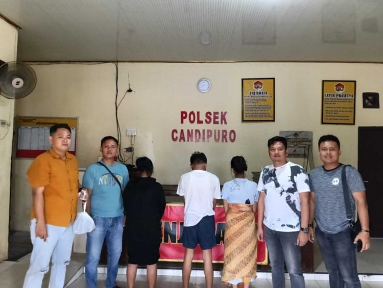 Polsek Candipuro Gerebek Pengedar Narkoba di Titiwangi, Tiga Tersangka Diamankan