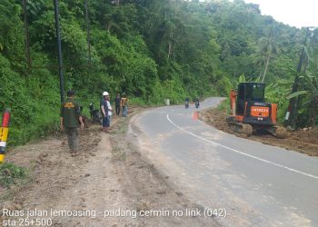 Dinas BMBK Bangun Talud Penahan Longsor di Pematang Liang untuk Cegah Bencana