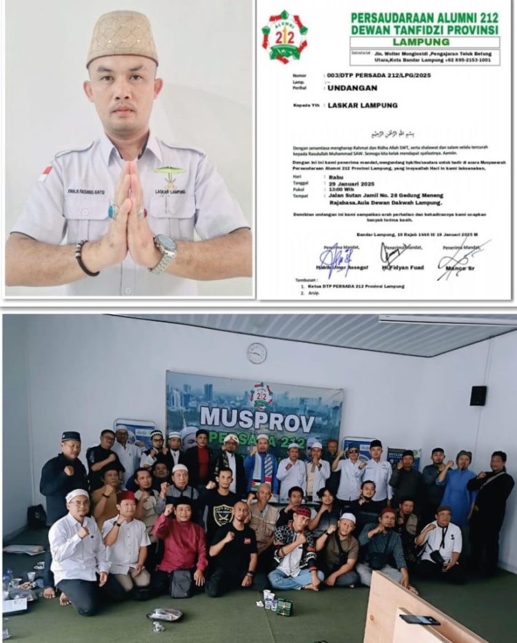 Musprov Persada 212 Lampung Berjalan Sukses, Ulama dan Tokoh Islam Hadir Meramaikan