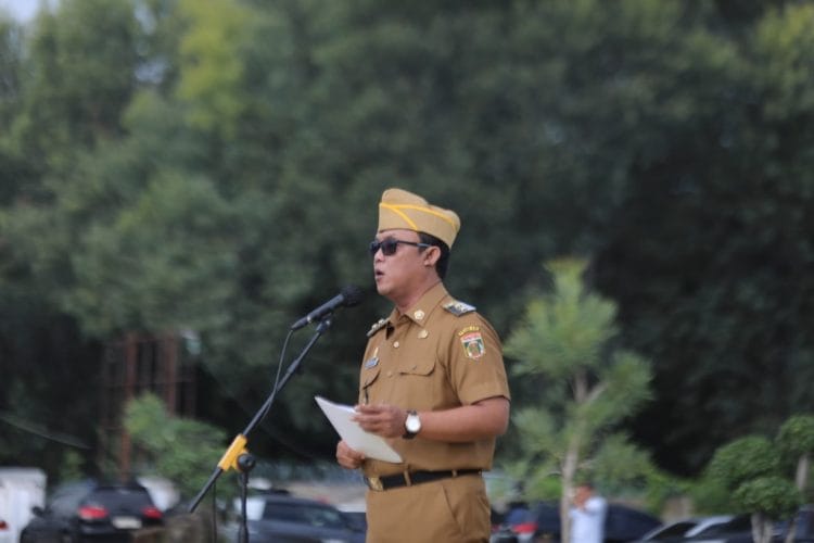 Wakil Bupati Lampung Tengah Pimpin Apel Bulanan Perdana Tahun 2025