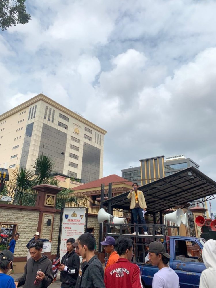 PERMAHI Lampung Aksi di Mabes Polri, Desak Pembongkaran Kasus Kaburnya Empat Tahanan Polda Lampung dan Evaluasi Kapolda