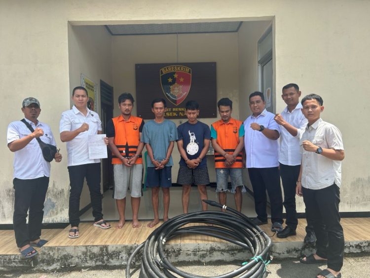 Sindikat Pencuri Kabel Tower Mitratel di Lampung Selatan Dibekuk Polisi