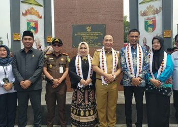 PJ Bupati dan Wakil Bupati Terpilih Resmikan Taman Kota Ir. Soekarno di Tanggamus