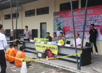 Polres Lampung Selatan Gagalkan Penyelundupan 8 Kg Narkotika di Pelabuhan Bakauheni