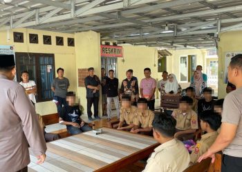 10 Pelajar Diamankan Polisi usai Tawuran di Jalur Dua Desa Hara