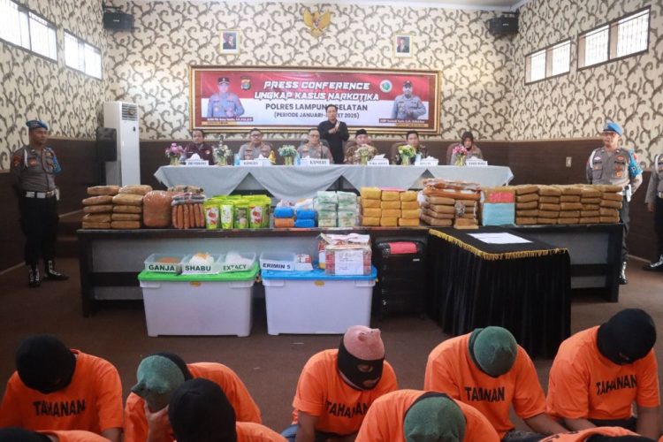 Polres Lampung Selatan Amankan Kurir Sabu 21 Kg, Terungkap Jaringan Fredy Pratama