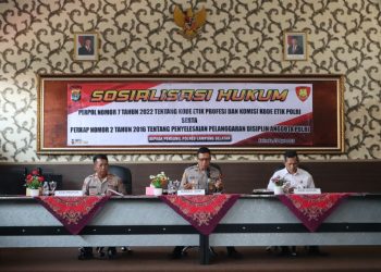 Polres Lampung Selatan Gelar Sosialisasi Hukum untuk Tingkatkan Kode Etik dan Disiplin Anggota Polri