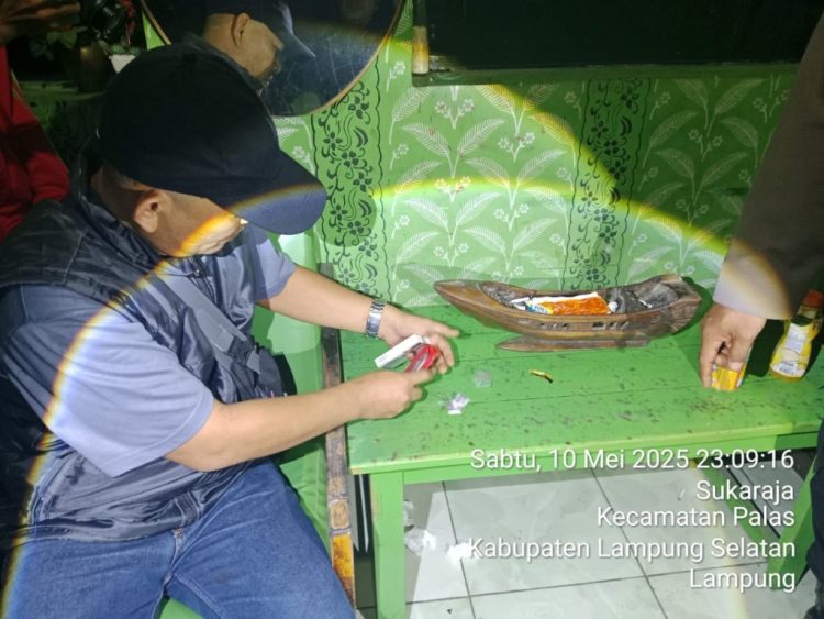 Razia Operasi Pekat di Cafe Karaoke Palas, Polisi Amankan Dua Pelaku Bawa Sabu dan Senjata Tajam