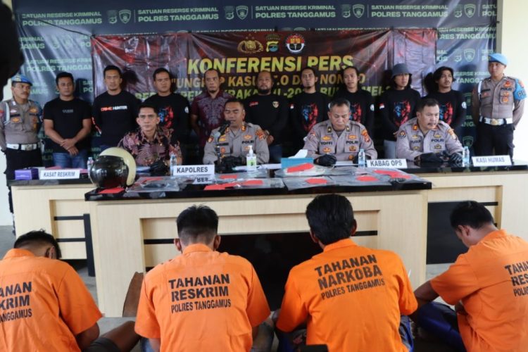 Polres Tanggamus Ungkap Kasus Menonjol dalam Operasi Pekat Krakatau 2025: Dari Penganiayaan hingga Senjata Api Ilegal