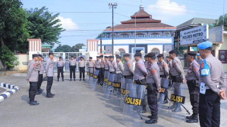 May Day di Metro: Kapolres Tegaskan Pendekatan Humanis, Tim Dalmas Siaga Hadapi Unjuk Rasa