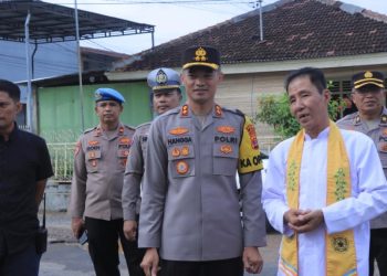 Kapolres Metro Terjun Langsung Cek Pengamanan Perayaan Waisak di Vihara Budha Darma Diva
