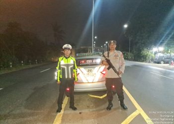 Patroli Malam Polsek Tegineneng Intensifkan Pengawasan di Jalur Rawan Kejahatan