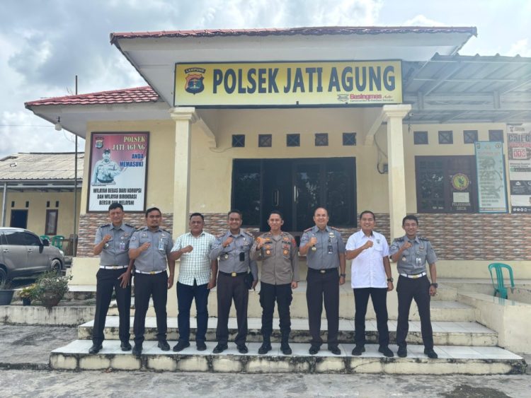 Perkuat Sinergi Cegah Gangguan Keamanan, Lapas Narkotika Bandar Lampung Sambangi Polsek Jati Agung