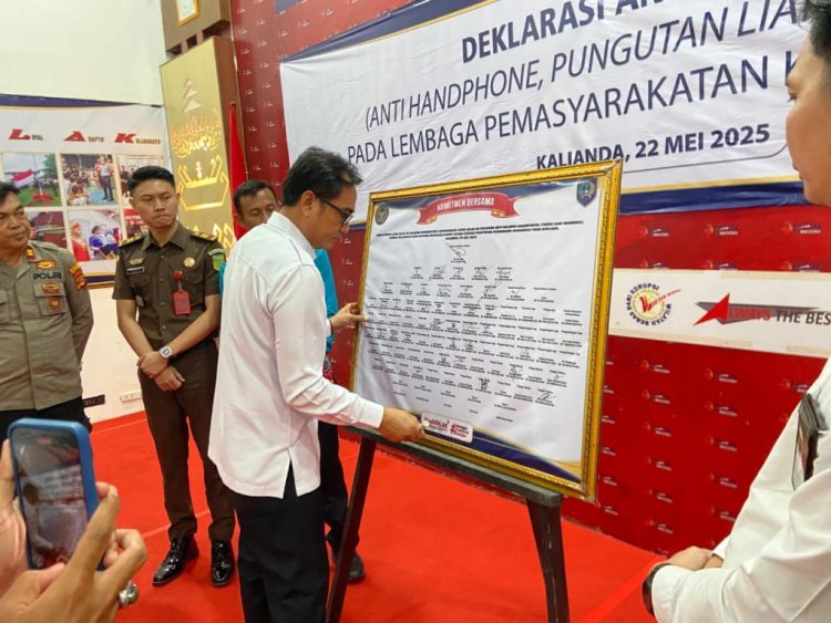 Lapas Kalianda Tegaskan Komitmen Bersih dari Handphone, Pungli, dan Narkoba Lewat Deklarasi Anti Halinar