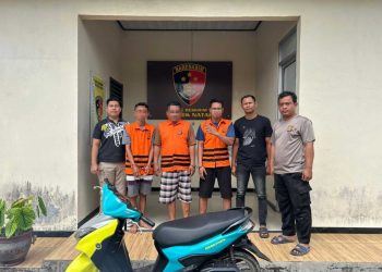 Polsek Natar Tangkap Tiga Pelaku Pencurian dengan Pemberatan, Motor Curian Disita