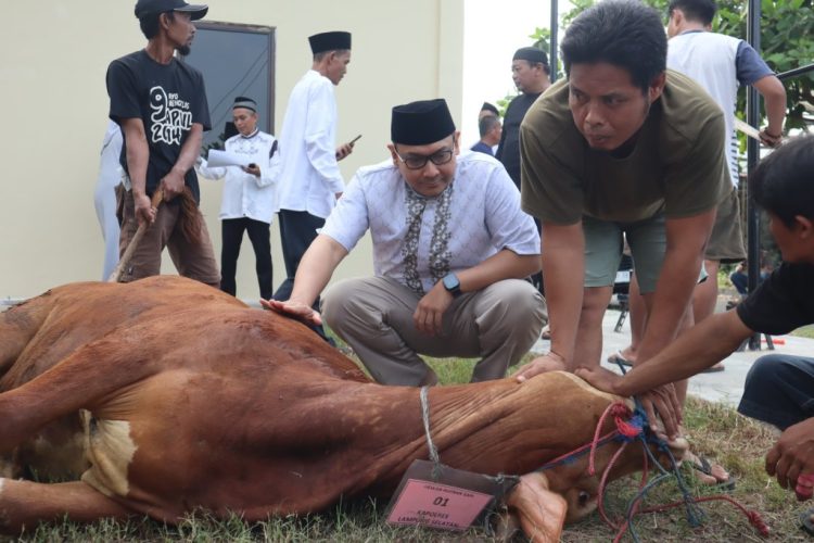 Semangat Kurban Satukan Keluarga Besar Polres Lampung Selatan di Hari Raya Idul Adha
