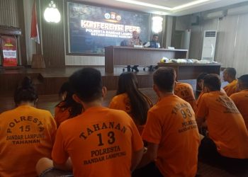 Polresta Bandar Lampung Tangkap 38 Tersangka Narkoba, Kapolresta: Laporkan Jika Ada Aktivitas Mencurigakan