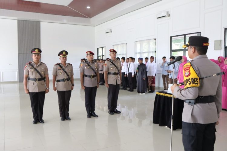 Kapolres Pesawaran Pimpin Sertijab, Tegaskan Komitmen Layanan Humanis dan Presisi