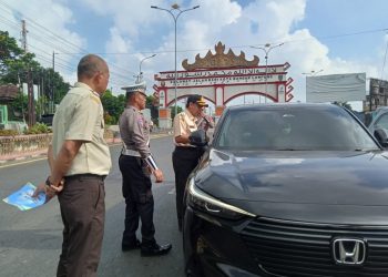 Samsat Wilayah 1 Rajabasa Gelar Razia Gabungan, Tertibkan Pajak Kendaraan di Dua Titik