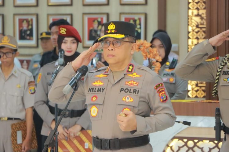 Kapolda Lampung Pimpin Upacara Pemuliaan Tribrata, Teguhkan Semangat Bhayangkara Jelang HUT ke-79