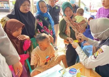 Polres Pesawaran Gelar Pengobatan Gratis di Islamic Center, Sambut HUT Bhayangkara ke-79 dengan Aksi Nyata