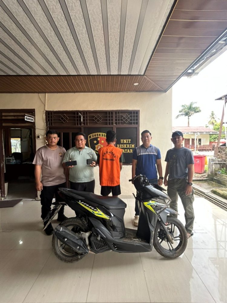 Tekab 308 Polsek Natar Bekuk Remaja Pelaku Curat Motor, Aksi Subuh Terekam Jejak Polisi