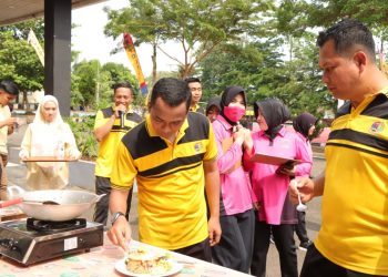 Polres Pesawaran Rayakan Hari Bhayangkara ke-79 dengan Perlombaan Meriah Penuh Semangat dan Kekeluargaan