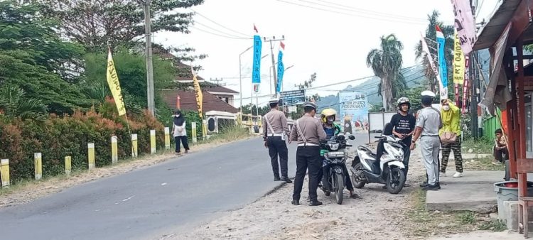 Razia Gabungan di Jalur Wisata Hanura, 23 Kendaraan Terjaring Operasi Patuh Krakatau 2025