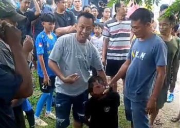 Tertangkap Basah Curi Motor di Podosari, Pria Asal Kuncup Diamuk Massa Sebelum Diamankan Polisi