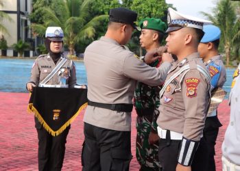 Patuh Krakatau 2025: Polres Pesawaran Gelar Apel Pasukan, Siap Tegakkan Disiplin Lalu Lintas