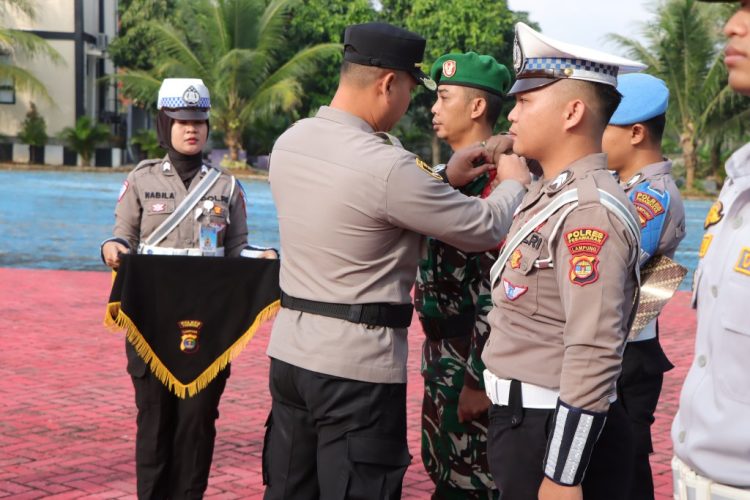 Patuh Krakatau 2025: Polres Pesawaran Gelar Apel Pasukan, Siap Tegakkan Disiplin Lalu Lintas