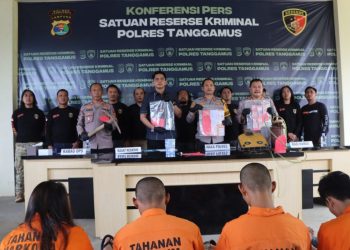 Polres Tanggamus Gulung Komplotan Pencuri Emas, Tersangka Utama Gunakan Hasil Curian untuk Judi dan Narkoba