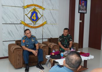 Danbrigif 4 Mar/BS Terima Kunjungan Tim Seskoal Bahas Strategi Pengawasan Laut Lewat VMS di ALKI I