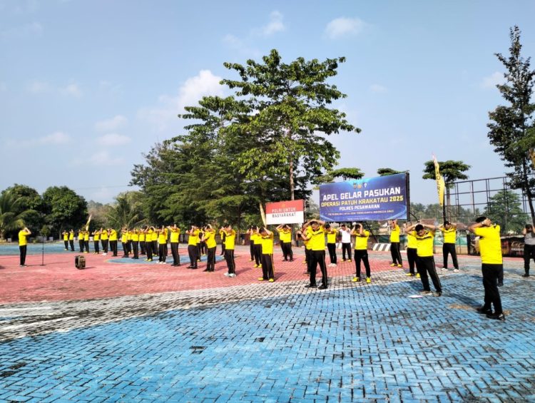 Jaga Kebugaran dan Kekompakan, Polres Pesawaran Gelar Olahraga Rutin Penuh Semangat