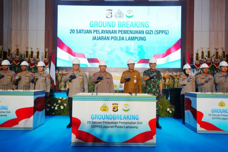 Kapolri Resmikan Groundbreaking 20 SPPG di Lampung, Dukung Gizi Anak Lewat Program Makan Bergizi Gratis