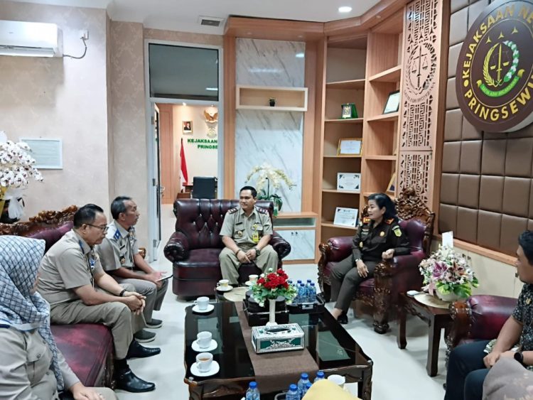 Perkuat Kolaborasi Lintas Lembaga, BPN Pringsewu Sambangi Kejari