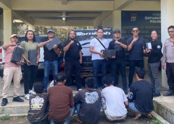 Polres Tanggamus Tangkap Komplotan Pencuri 85 Baterai PLTS, Tiga Pelaku Masih Buron